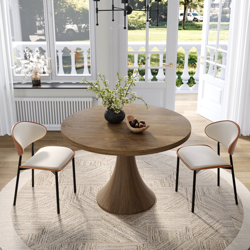 Dining Set, 29.52" H x 39" W x 39" D, 3, White