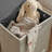 Collapsible Folding Corduroy Kids Plush Laundry Hamper Toy Storage - Gray Elephant