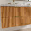 Ensemble de meuble-lavabo mural 60 po avec dessus en pierre frittée 60 po