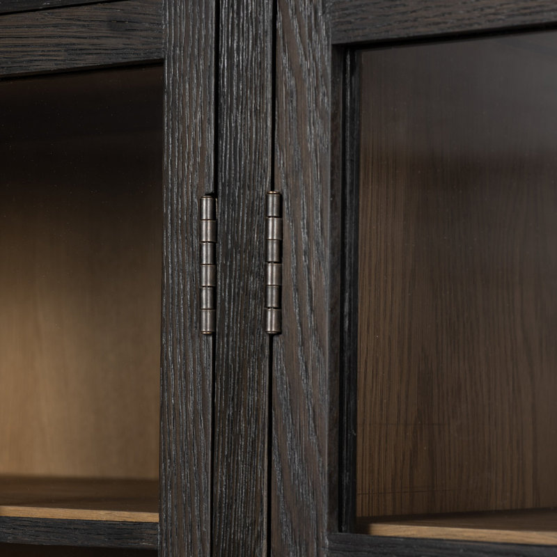 Palmer Cabinet-Charcoal Oak Veneer