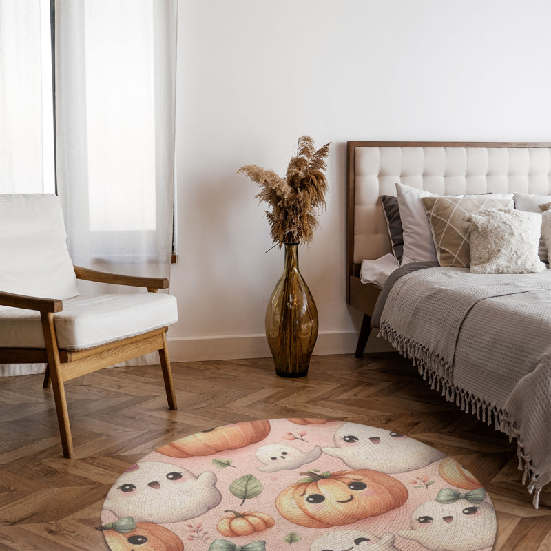 Tapis tressé Spooky Patch Companions, Rond 5 pi