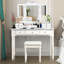 Ensemble de coiffeuse avec tabouret et miroir-677264409