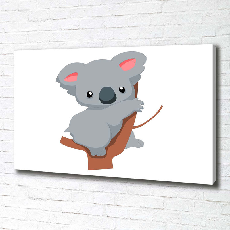 Koala On The Tree - Wrapped Canvas Print