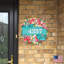 Support mural couronne florale