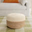Teele 18" Wide Round Pouf Ottoman-626699982
