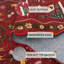 Tapis rouge festif à bordure festonnée Merry Christmas-453352821