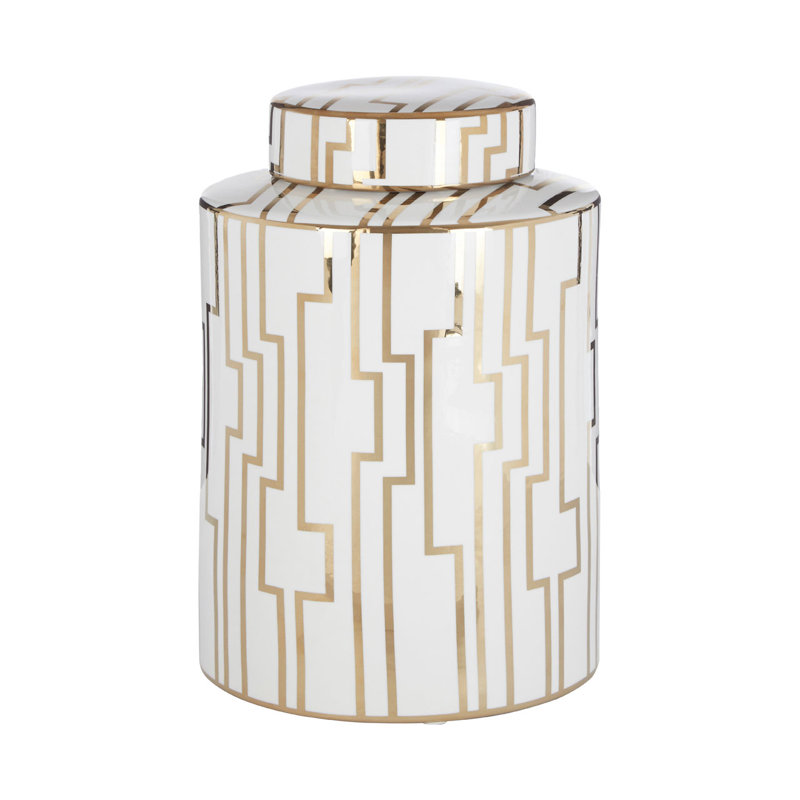 Ceramic / Porcelain Jar, 31cm H x 21cm W x 21cm D