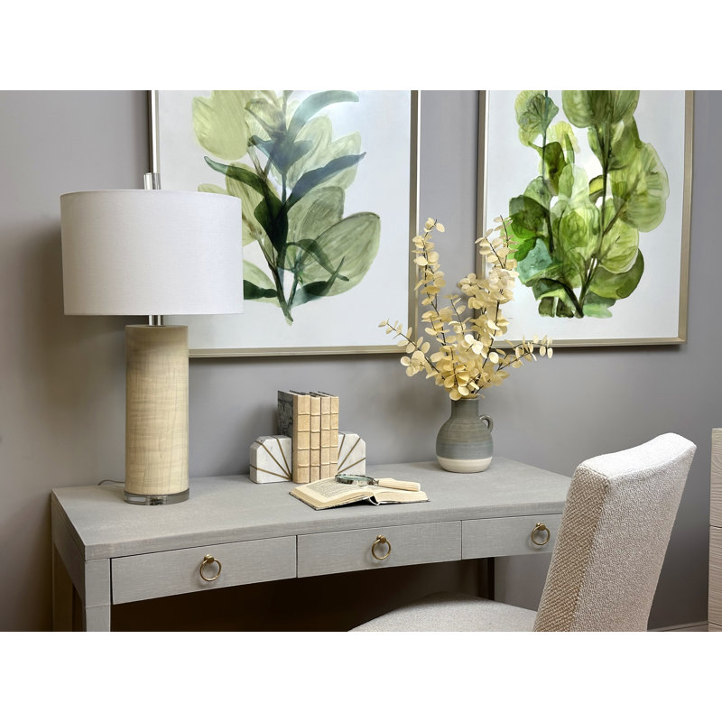 Blanched Eucalyptus Arrangement in Ceramic Jug