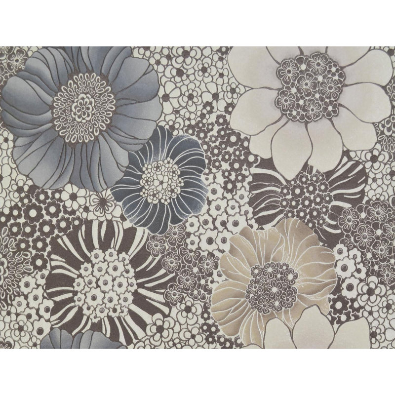 Missoni 4 Floral Wallpaper Double Roll, Cream/Taupe