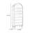 Arched design standard bookcase-110063867