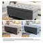 Worcester 104.9Cm Wide Velvet Tufted Rectangle Standard Ottoman with Storage-2036337374