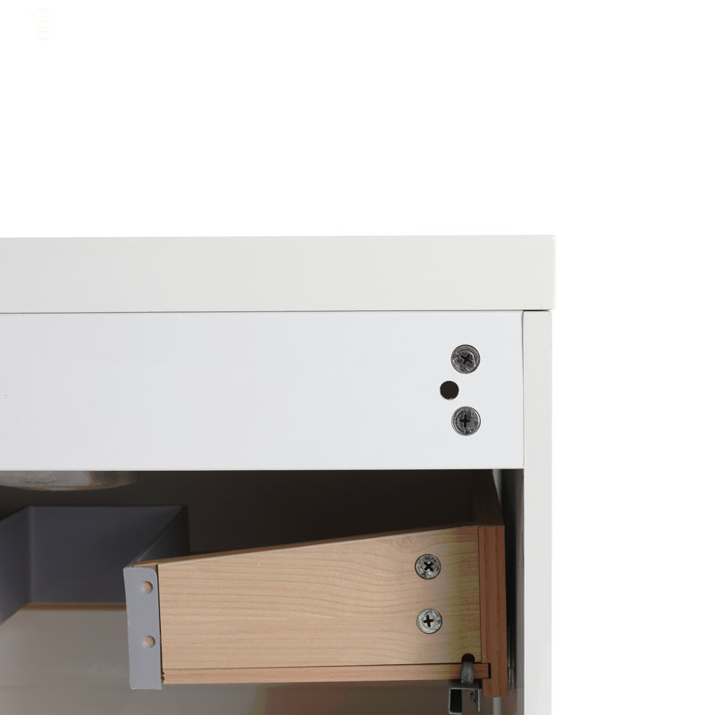 Armoire de salle de bain autoportante 24 po, 3 tiroirs à fermeture douce, (KD-Packing) (meuble-lavabo seulement)