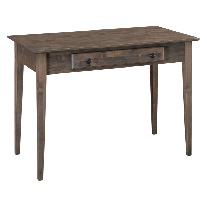 Malani American Built Solid Wood Writer's Desk, Driftwood