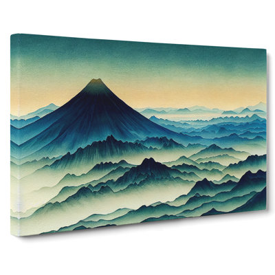 Watercolour Japanese Mountains Vol.4 - Wrapped Canvas