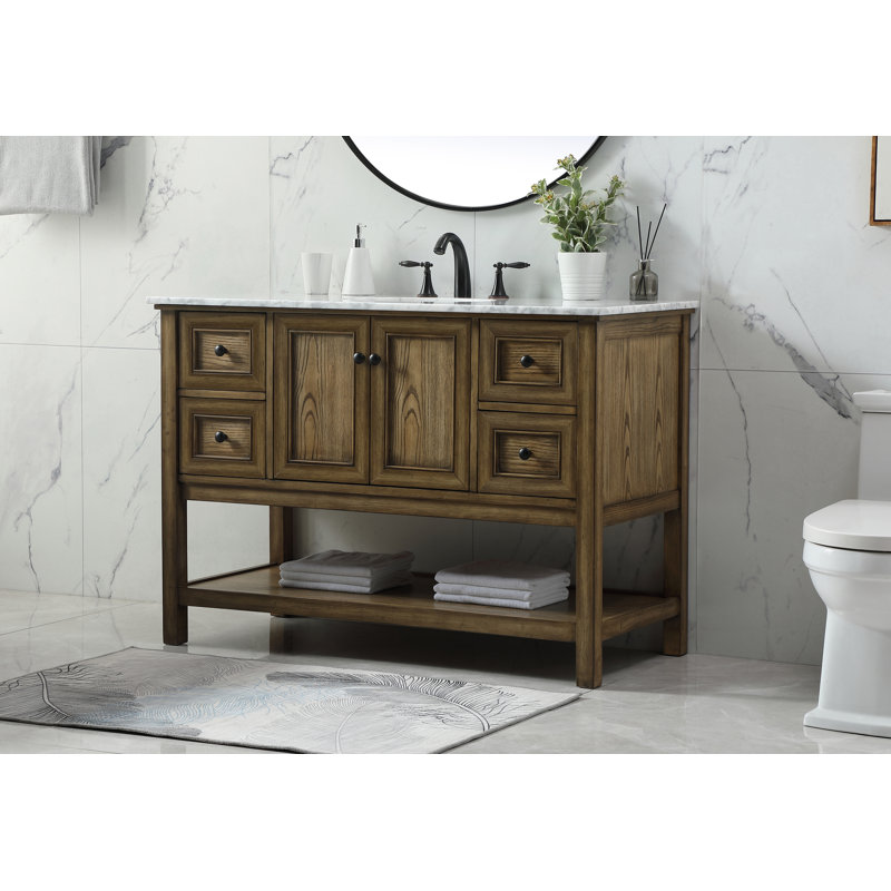 Ensemble de meuble-lavabo simple 48 po Bonsai, Bois flottant