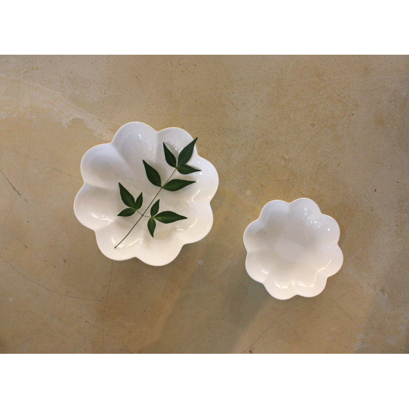 Bol bas 7 po Twig Lotus Blanc