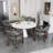LUMERA Collection Swivel Tufted Arm Dining Chair Poker Chair Gray-1480359264-1480359279