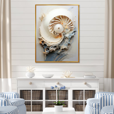 Art abstrait sur toile, "Nautilus"