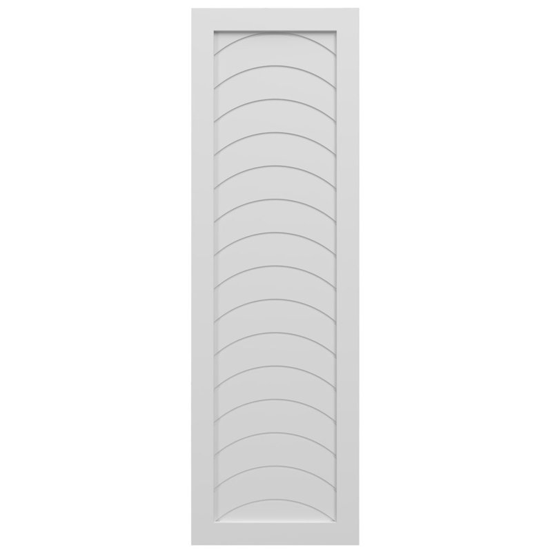 Volets de style moderne EnduraCore Composite Kyoto, Blanc, 15"W, H 59 po