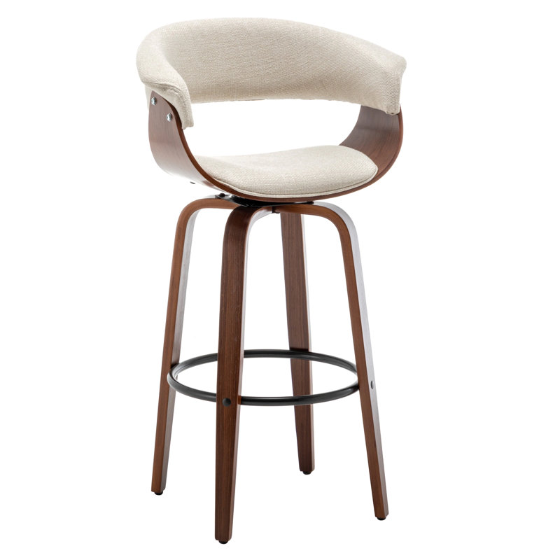 Adrista Upholstered Counter Stool, Off White
