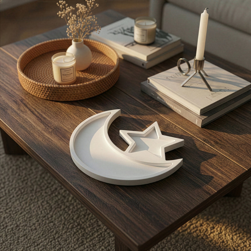 Plateau de service Crescent Moon & Star