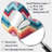 Multicolor Urban Geometry Chevron Pattern - Chevron Unique Shape Large Mirror, Glam Asymmetrical Decorative Wall Mirror, Printed Metal Art-107229747