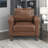 Kulik 35" Modern & Contemporary Faux Leather Armchair with Modern Rolled Arm Silhouette-1819840356