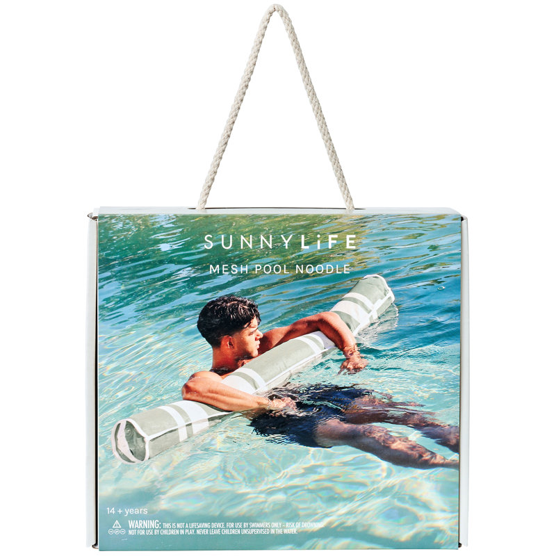 Nouille de piscine en filet: eucalyptus de ruppie maritime, Vert