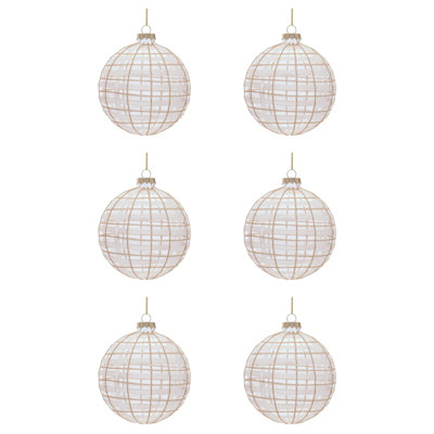 Glass Ball Ornament Set of 6