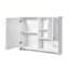 Armoire à pharmacie murale de 36 pouces avec miroir haute définition et tablettes réglables, idéale pour le rangement et l'organisation de la salle de bain moderne-1226983782