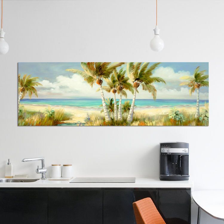 Impression sur toile, H 16 po x l 48 po x P 1,5 po, Toile avec cadre noir