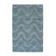 Tapis bleu/brun en laine touffeté à la main Barnhill