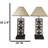 Set Of 2 Rustic Western Triple Lone Stars Wood And Metal Bedside Table Lamps