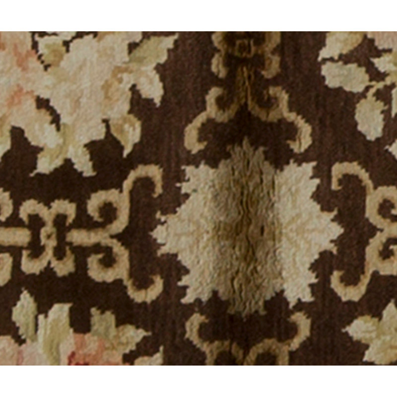 Handmade Silk and Wool Area Rug