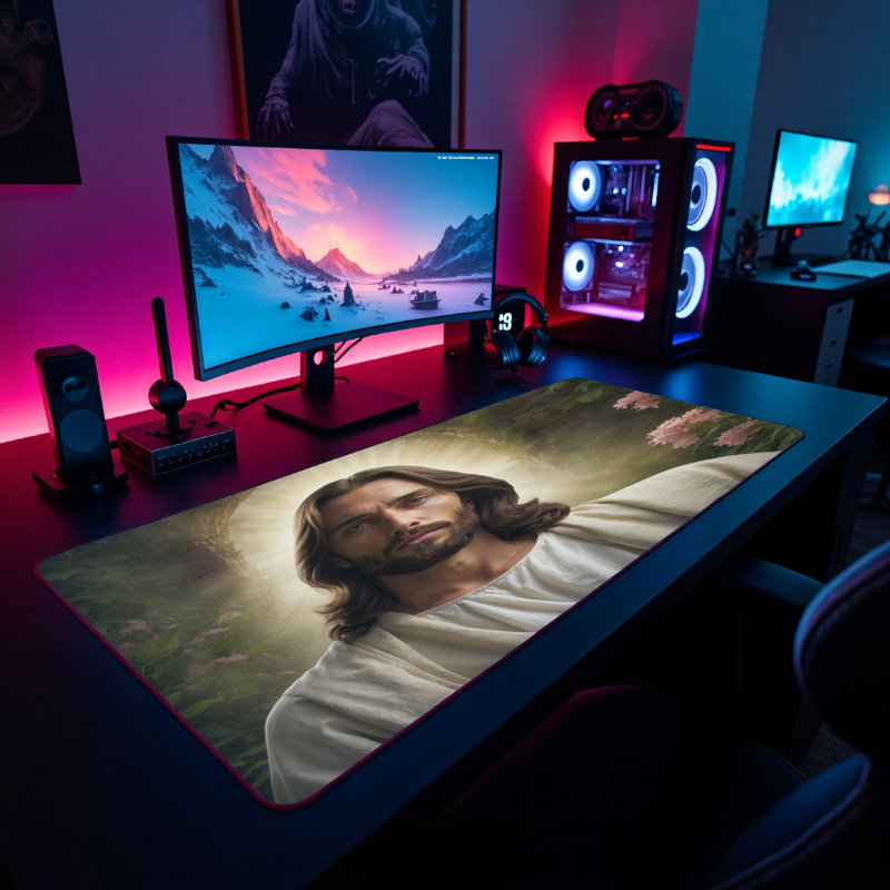 Polyester Desk Pad, 14.4x12.1