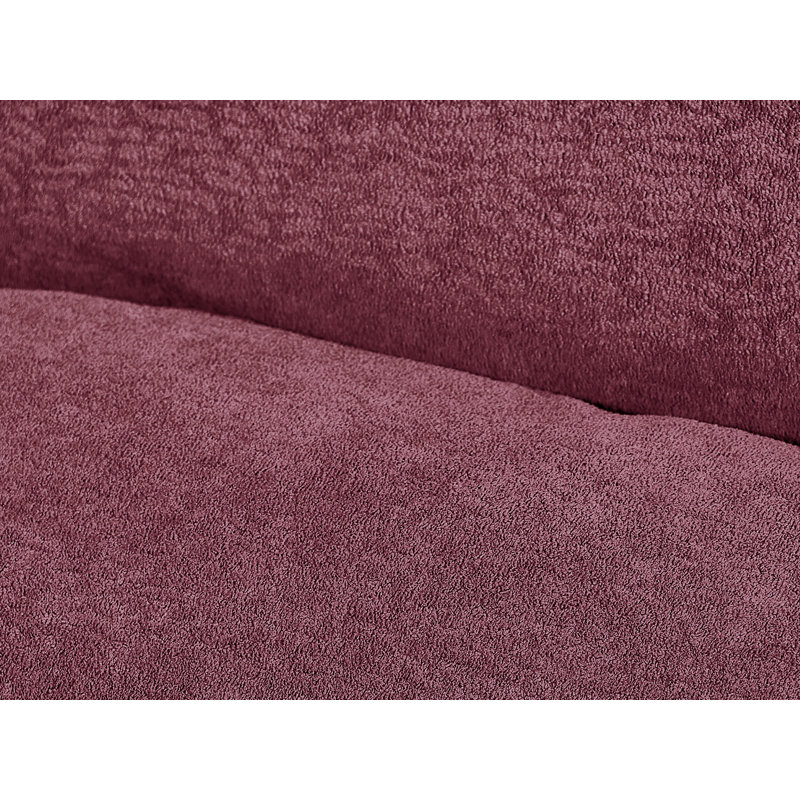 56'' Small Loveseat Pull-Out Sofa Bed With Adjustable Backrest, Red