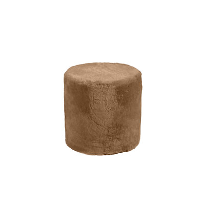 Shorn Sheepskin Tuffet Stool by Everly Quinn