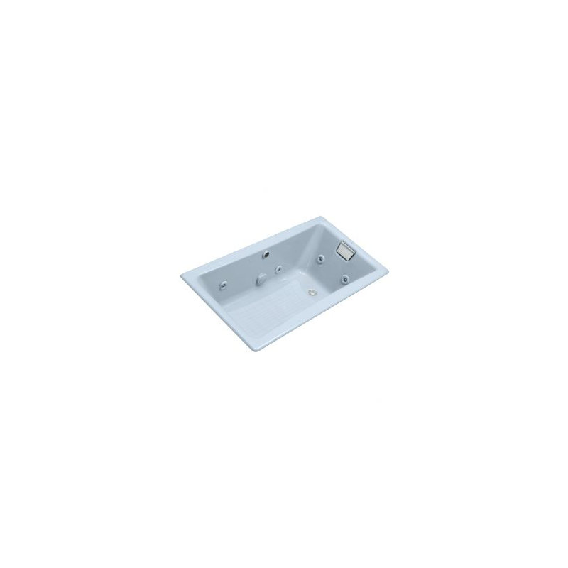 Tea-for-Two  Drop-In Whirlpool with End Drain, Custom Pump Location and Heater without Trim, Skylight