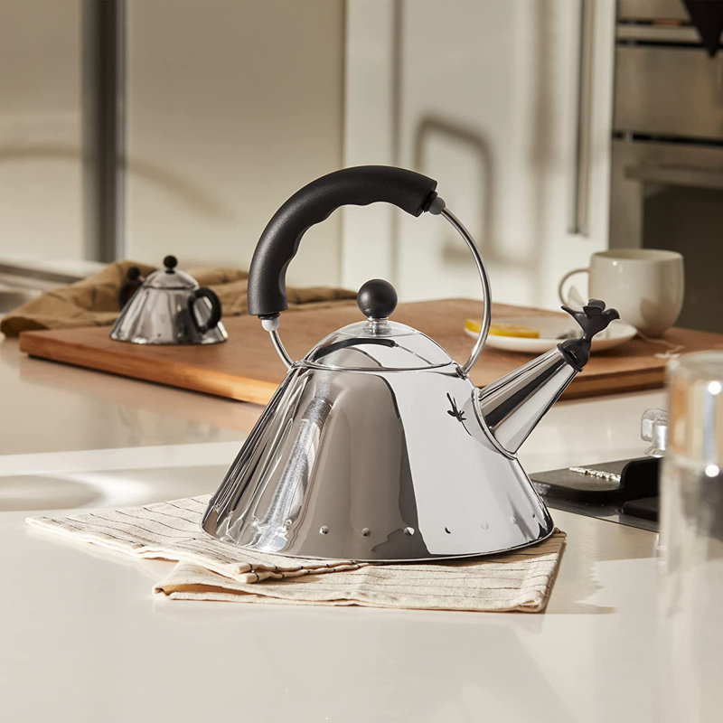 Whistling Kettle, Black, 8.07″ H x 7.88" W