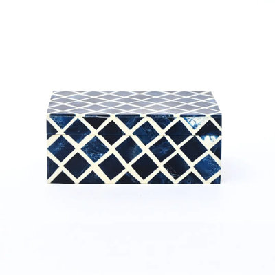 Boîte à souvenirs décorative, organisateur carré compact pour la commode