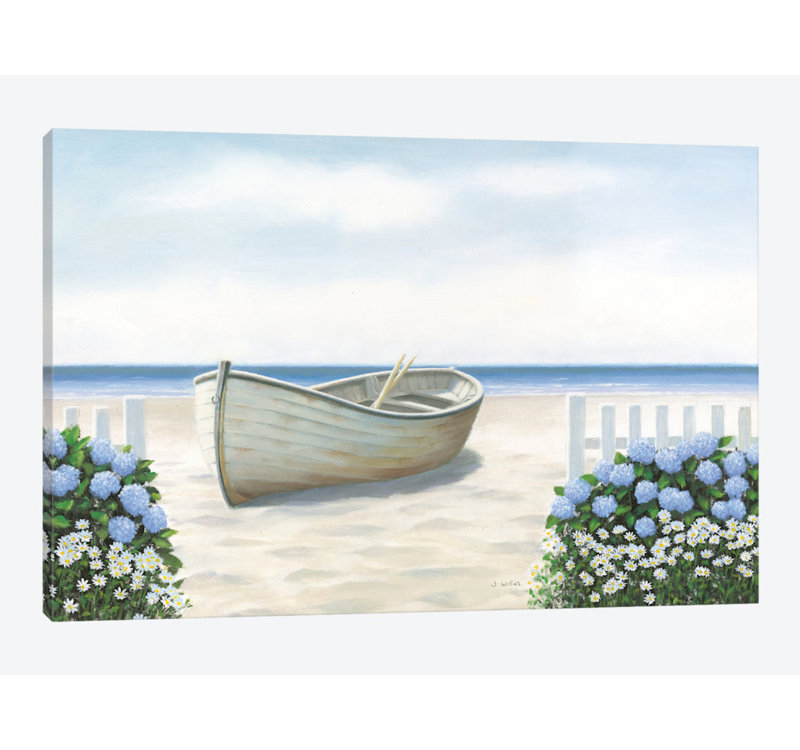 « beach days i », impression sur toile, H 8 po x l 12 po x P 0,75 po, Toile tendue, Pas de tapis