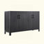 Armoire 4 portes de style campagnard avec finition naturelle Mirod
