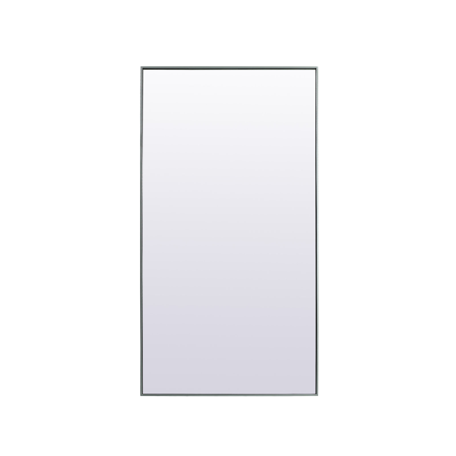 Sabine Metal Rectangle Floor Mirror, 72" x 36", Silver