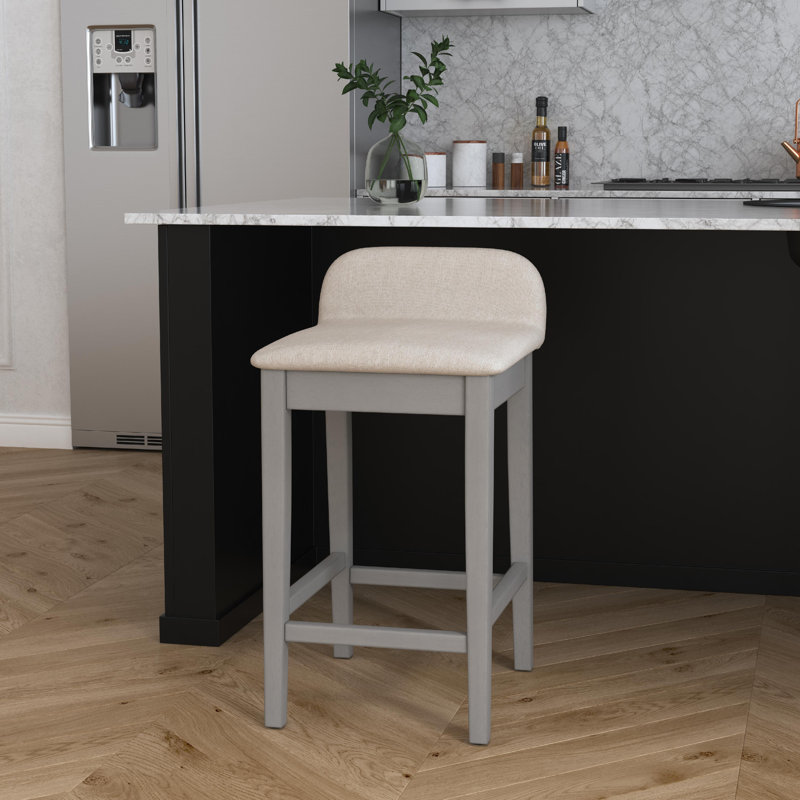 Tabouret de bar et de comptoir Sherlock, Tabouret de comptoir (assise de 26 po de hauteur), Gris vieilli