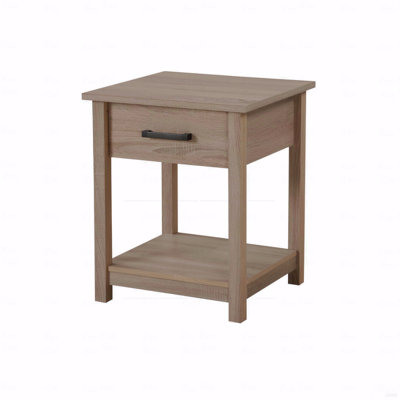 Sleek Contemporary Nightstand In Sandle Wood