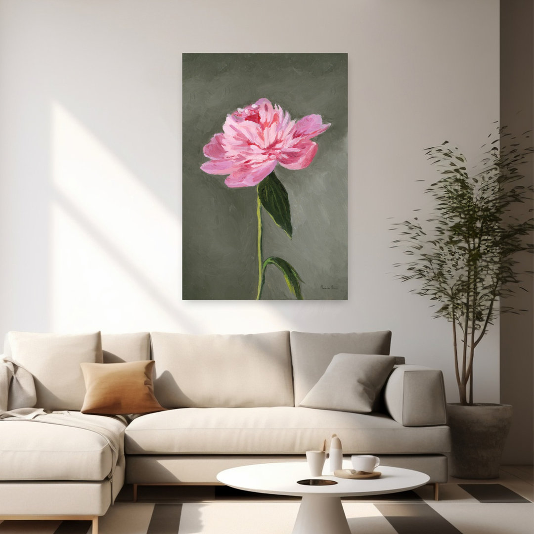 Contemporary Art Contemporary Peony Flower Art