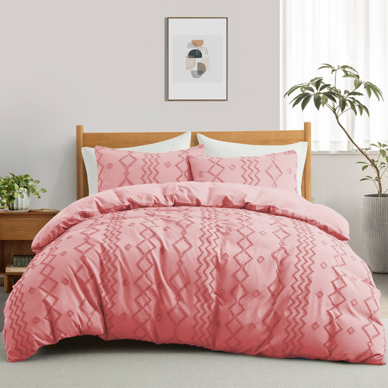 Averyonna Duvet Cover, Twin Duvet Cover + 1 Standard Pillowcase, Wave Purple