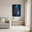 «Swirling Fish and Coral Reef in Teal and Pink Sea», art mural-133886744