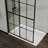 Walk-in Shower Screen 46" X 72" Black - Tempered Glass, Secure Upper Bar Build
