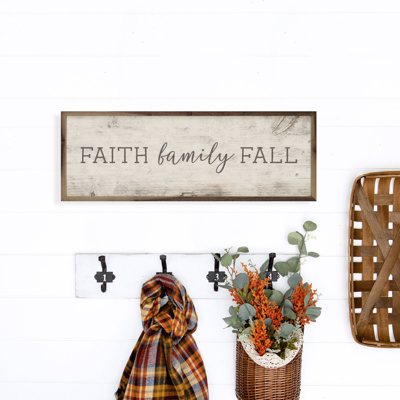 Faith Family - Automne blanchi, H 4 po x l 12 po